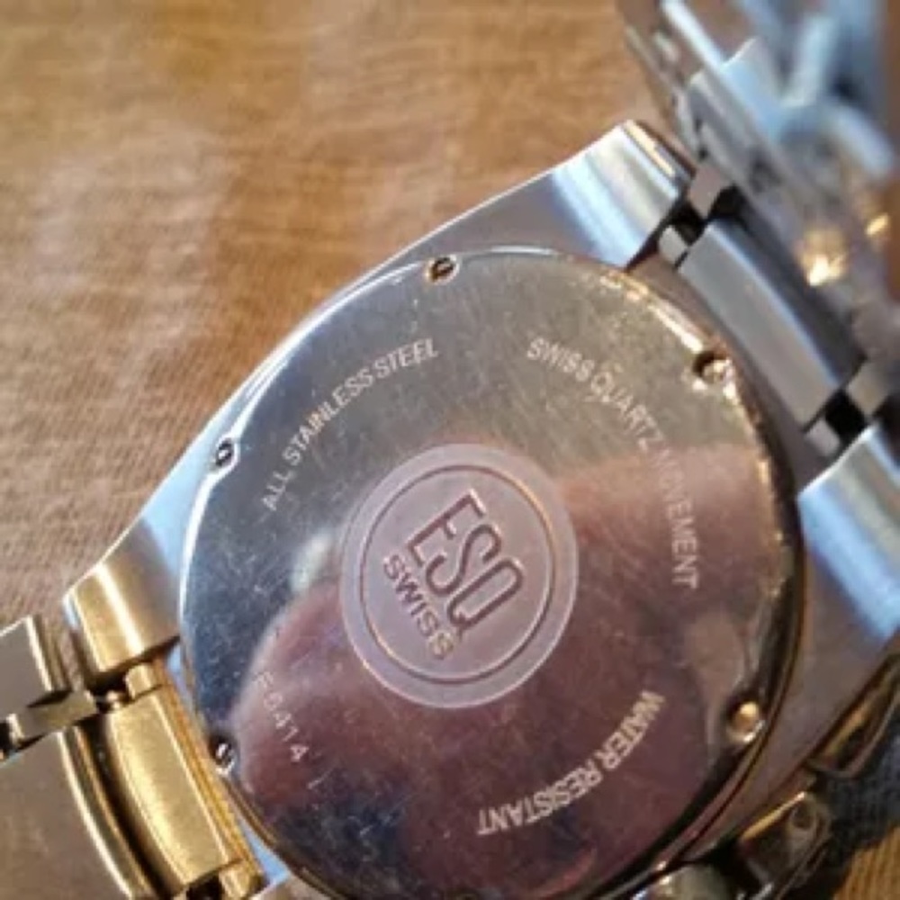 Movado ESQ E5414 7301091 Stainless Steel Swiss Quartz Chronograph Men’s Watch - Picture 6 of 9